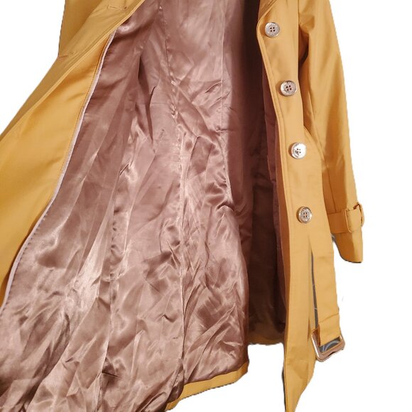Calvin Klein XS Yellow Rain Trench Coat – Like New! - Picture 6 of 10